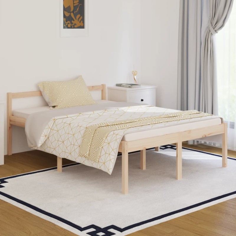 vidaXL Massivholzbett Kiefer 140x190 cm vidaXL Massivholzbett Kiefer 140x190 cm