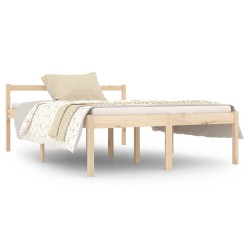vidaXL Massivholzbett Kiefer 140x190 cm