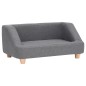 vidaXL Hundesofa Grau 95x63x39 cm Leinen vidaXL Hundesofa Grau 95x63x39 cm Leinen