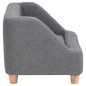 vidaXL Hundesofa Grau 95x63x39 cm Leinen vidaXL Hundesofa Grau 95x63x39 cm Leinen