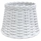 vidaXL Lampenschirm Weiß Ø25x17 cm Korbweide vidaXL Lampenschirm Weiß Ø25x17 cm Korbweide