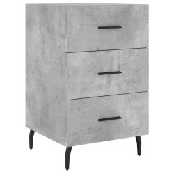 vidaXL Nachttisch Betongrau 40x40x66 cm Holzwerkstoff