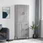 vidaXL Highboard Grau Sonoma 69,5x34x180 cm Holzwerkstoff vidaXL Highboard Grau Sonoma 69,5x34x180 cm Holzwerkstoff