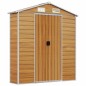 vidaXL Gerätehaus Hellbraun 191x215x198 cm Verzinkter Stahl vidaXL Gerätehaus Hellbraun 191x215x198 cm Verzinkter Stahl