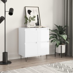 vidaXL Sideboard Hochglanz-Weiß 60x35x70 cm Holzwerkstoff