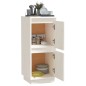 vidaXL Sideboard Weiß 31,5x34x75 cm Massivholz Kiefer vidaXL Sideboard Weiß 31,5x34x75 cm Massivholz Kiefer