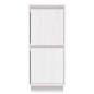 vidaXL Sideboard Weiß 31,5x34x75 cm Massivholz Kiefer vidaXL Sideboard Weiß 31,5x34x75 cm Massivholz Kiefer