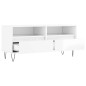vidaXL TV-Schrank Hochglanz-Weiß 100x34,5x44,5 cm Holzwerkstoff vidaXL TV-Schrank Hochglanz-Weiß 100x34,5x44,5 cm Holzwerkstoff