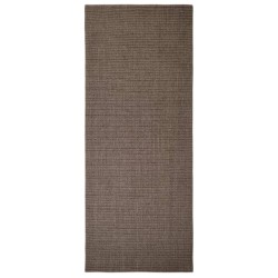 vidaXL Teppich Natur Sisal 80x200 cm Braun
