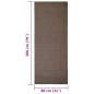 vidaXL Teppich Natur Sisal 80x200 cm Braun vidaXL Teppich Natur Sisal 80x200 cm Braun