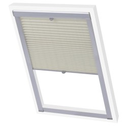 vidaXL Plissee Cremeweiß MK06