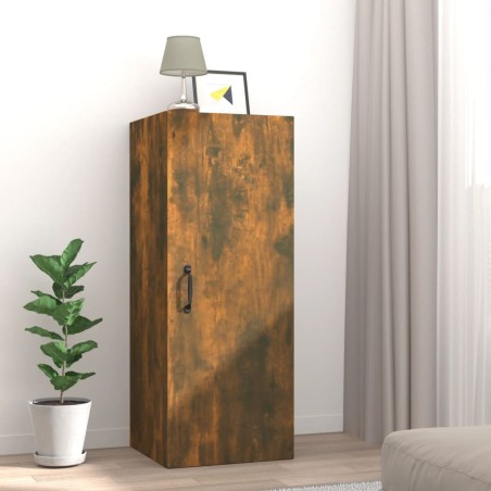 vidaXL Hängeschrank Räuchereiche 34,5x34x90 cm Holzwerkstoff