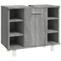 vidaXL Badschrank Grau Sonoma 60x32x53,5 cm Holzwerkstoff vidaXL Badschrank Grau Sonoma 60x32x53,5 cm Holzwerkstoff