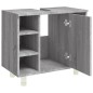 vidaXL Badschrank Grau Sonoma 60x32x53,5 cm Holzwerkstoff vidaXL Badschrank Grau Sonoma 60x32x53,5 cm Holzwerkstoff