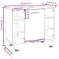 vidaXL Badschrank Grau Sonoma 60x32x53,5 cm Holzwerkstoff vidaXL Badschrank Grau Sonoma 60x32x53,5 cm Holzwerkstoff