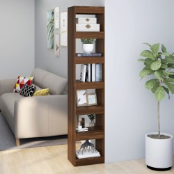 vidaXL Bücherregal/Raumteiler Braun Eichen-Optik 40x30x198 cm