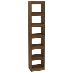 vidaXL Bücherregal/Raumteiler Braun Eichen-Optik 40x30x198 cm