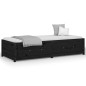 vidaXL Tagesbett Schwarz 90x200 cm Massivholz Kiefer vidaXL Tagesbett Schwarz 90x200 cm Massivholz Kiefer