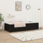 vidaXL Tagesbett Schwarz 90x200 cm Massivholz Kiefer vidaXL Tagesbett Schwarz 90x200 cm Massivholz Kiefer