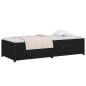 vidaXL Tagesbett Schwarz 90x200 cm Massivholz Kiefer vidaXL Tagesbett Schwarz 90x200 cm Massivholz Kiefer