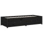 vidaXL Tagesbett Schwarz 90x200 cm Massivholz Kiefer vidaXL Tagesbett Schwarz 90x200 cm Massivholz Kiefer
