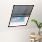 vidaXL Insektenschutz-Plissee für Fenster Aluminium Braun 80x100 cm vidaXL Insektenschutz-Plissee für Fenster Aluminium Braun 80x100 cm