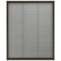 vidaXL Insektenschutz-Plissee für Fenster Aluminium Braun 80x100 cm vidaXL Insektenschutz-Plissee für Fenster Aluminium Braun 80x100 cm