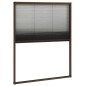 vidaXL Insektenschutz-Plissee für Fenster Aluminium Braun 80x100 cm vidaXL Insektenschutz-Plissee für Fenster Aluminium Braun 80x100 cm