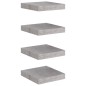 vidaXL Schweberegale 4 Stk. Betongrau 23x23,5x3,8 cm MDF vidaXL Schweberegale 4 Stk. Betongrau 23x23,5x3,8 cm MDF
