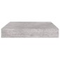 vidaXL Schweberegale 4 Stk. Betongrau 23x23,5x3,8 cm MDF vidaXL Schweberegale 4 Stk. Betongrau 23x23,5x3,8 cm MDF