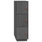 vidaXL Highboard Grau 34x40x108,5 cm Massivholz Kiefer vidaXL Highboard Grau 34x40x108,5 cm Massivholz Kiefer