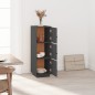 vidaXL Highboard Grau 34x40x108,5 cm Massivholz Kiefer vidaXL Highboard Grau 34x40x108,5 cm Massivholz Kiefer