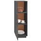 vidaXL Highboard Grau 34x40x108,5 cm Massivholz Kiefer vidaXL Highboard Grau 34x40x108,5 cm Massivholz Kiefer