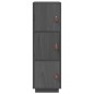 vidaXL Highboard Grau 34x40x108,5 cm Massivholz Kiefer vidaXL Highboard Grau 34x40x108,5 cm Massivholz Kiefer