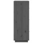 vidaXL Highboard Grau 34x40x108,5 cm Massivholz Kiefer vidaXL Highboard Grau 34x40x108,5 cm Massivholz Kiefer