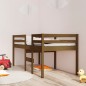 vidaXL Hochbett Honigbraun 80x200 cm Massivholz Kiefer vidaXL Hochbett Honigbraun 80x200 cm Massivholz Kiefer