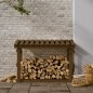 vidaXL Kaminholzregal Honigbraun 108x64,5x77 cm Massivholz Kiefer vidaXL Kaminholzregal Honigbraun 108x64,5x77 cm Massivholz Kiefer