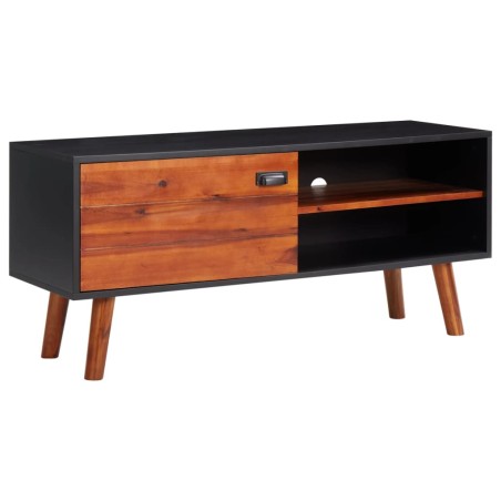 vidaXL TV-Schrank 110x35x50 cm Massivholz Akazie und MDF