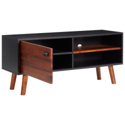 vidaXL TV-Schrank 110x35x50 cm Massivholz Akazie und MDF