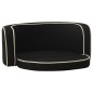 vidaXL Hundesofa Klappbar Schwarz 76x71x30 cm Leinen Waschbares Kissen vidaXL Hundesofa Klappbar Schwarz 76x71x30 cm Leinen Waschbares Kissen
