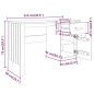 vidaXL Schreibtisch HAMAR Weiß 113x50x75 cm Massivholz Kiefer vidaXL Schreibtisch HAMAR Weiß 113x50x75 cm Massivholz Kiefer