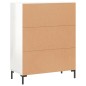 vidaXL Sideboard Hochglanz-Weiß 69,5x34x90 cm Holzwerkstoff vidaXL Sideboard Hochglanz-Weiß 69,5x34x90 cm Holzwerkstoff