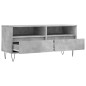vidaXL TV-Schrank Betongrau 100x34,5x44,5 cm Holzwerkstoff vidaXL TV-Schrank Betongrau 100x34,5x44,5 cm Holzwerkstoff