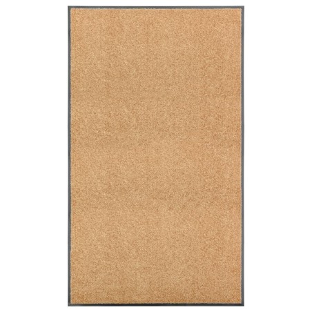 vidaXL Fußmatte Waschbar Creme 90x150 cm 