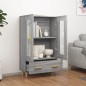 vidaXL Highboard Grau Sonoma 70x31x115 cm Holzwerkstoff vidaXL Highboard Grau Sonoma 70x31x115 cm Holzwerkstoff