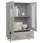 vidaXL Highboard Grau Sonoma 70x31x115 cm Holzwerkstoff vidaXL Highboard Grau Sonoma 70x31x115 cm Holzwerkstoff