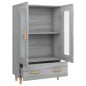vidaXL Highboard Grau Sonoma 70x31x115 cm Holzwerkstoff vidaXL Highboard Grau Sonoma 70x31x115 cm Holzwerkstoff