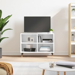 vidaXL TV-Schrank Hochglanz-Weiß 69,5x30x50 cm Holzwerkstoff