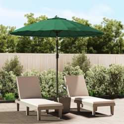 vidaXL Sonnenschirm mit Aluminium-Mast 270 cm Grün