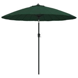 vidaXL Sonnenschirm mit Aluminium-Mast 270 cm Grün